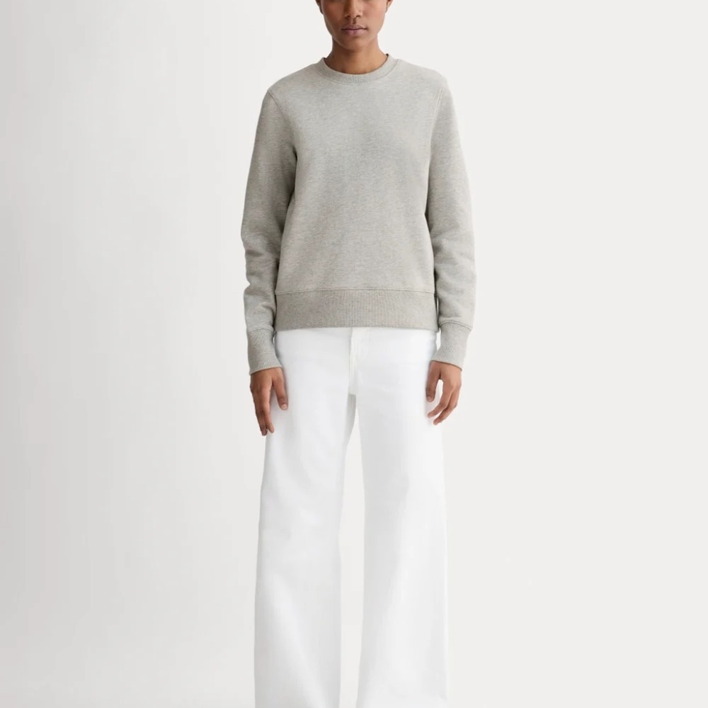 Everlane Sweatshirt Women's Small Off-Duty Crew Neck Quiet Luxury Sustainable